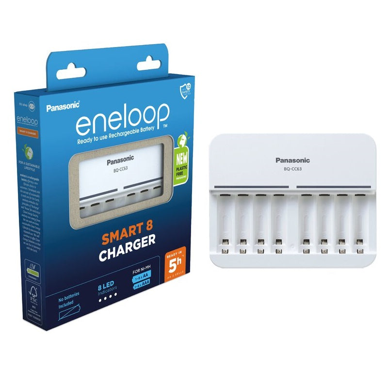 Panasonic Eneloop CC63 Cargador 8 Pilas