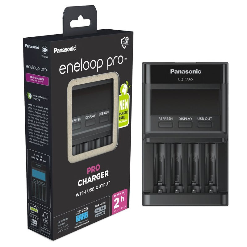 Panasonic Eneloop CC65 Cargador insignia