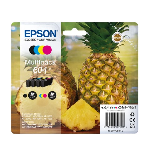 Epson Multipack Cartouche d'encre EasyMail 4 couleurs 604
