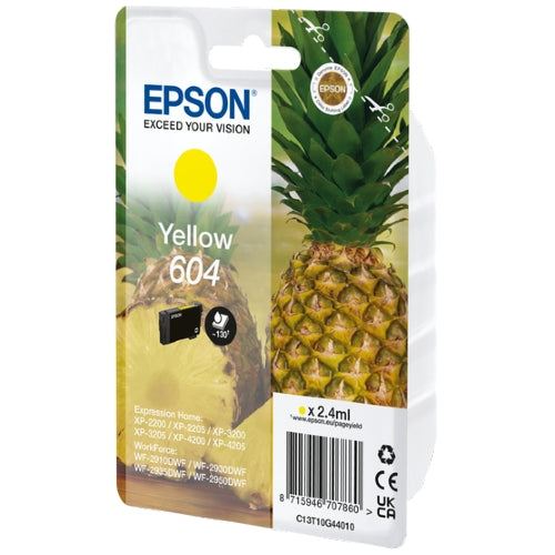 Epson Singlepack Yellow 604 Ink