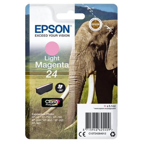 Epson Singlepack Magenta 24 Claria Photo HD Encre