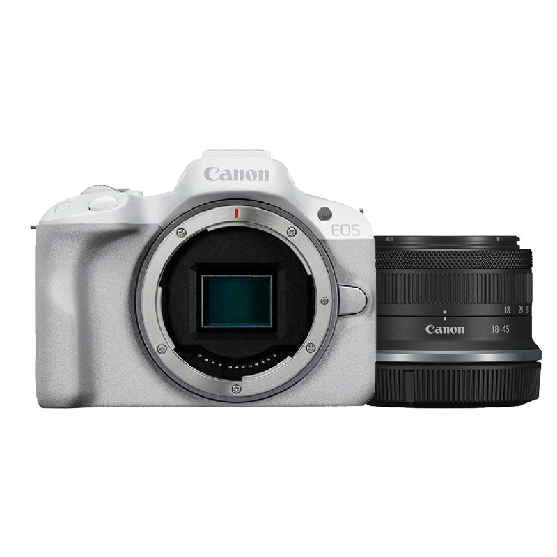 Canon EOS R50 Bianco + Canon EOS RF-S 18-45mm