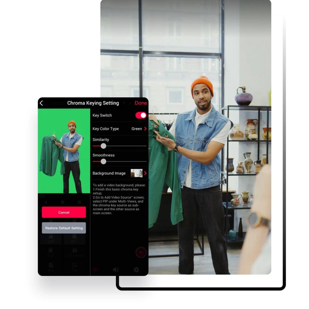 YoloLIV Moniteur YoloMax avec encodeur de diffusion en direct intégré