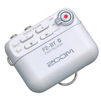 Zoom F2-BT Registratore da campo con Bluetooth e microfono lavalier bianco