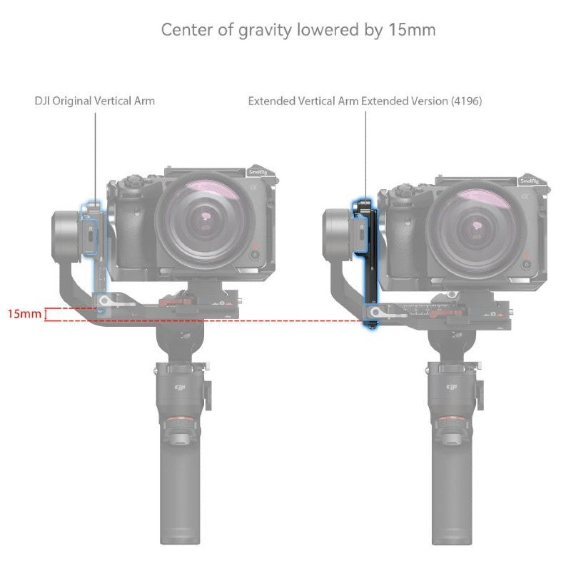 SmallRig Extended Vertical Arm voor DJI RS 3 Mini 4196