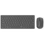 Rapoo 9600M Wireless multimode Blade Combo Set, QWERTY US - Dunkelgrau