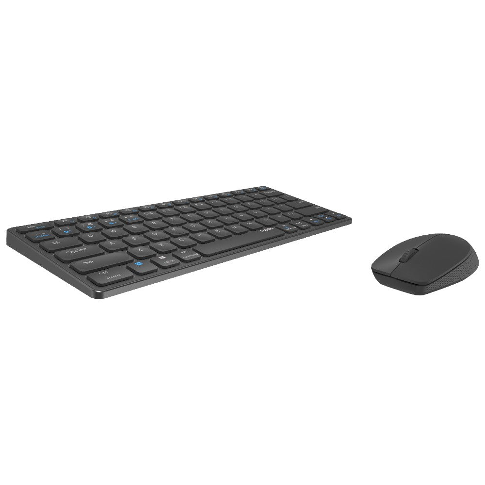 Rapoo 9600M Wireless multimode Blade Combo Set, QWERTY US - Dunkelgrau
