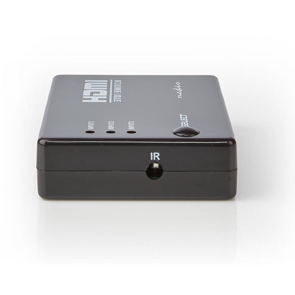Nedis HDMI Conmutador 3 puertos 3x entrada HDMI 1x salida HDMI