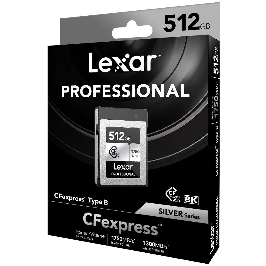 Lexar Professional Plata Tarjeta CFexpress Type B R1750/W1300 MB/s – 512GB