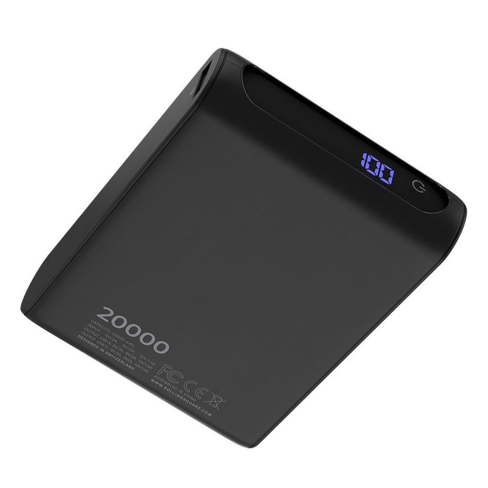Rolling Square Batería externa 20000 mAh negra