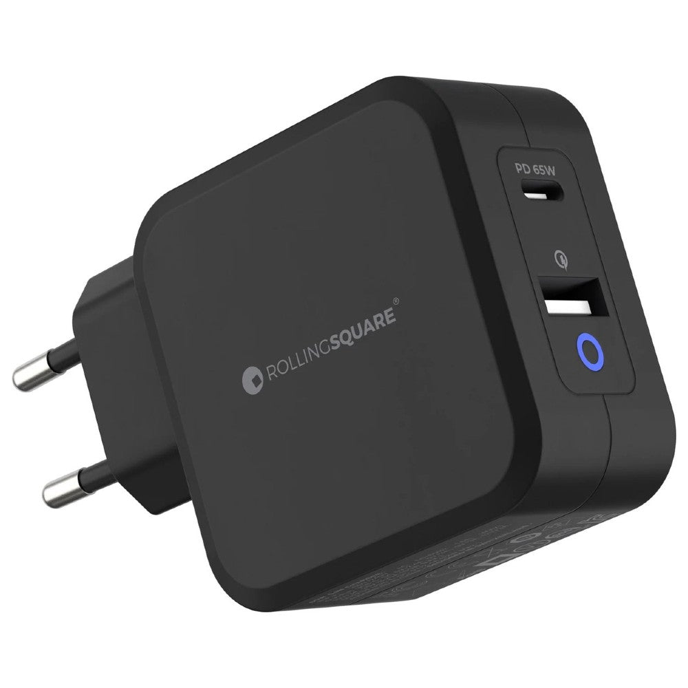 Rolling Square GaN Ladegerät EU 65W schwarz