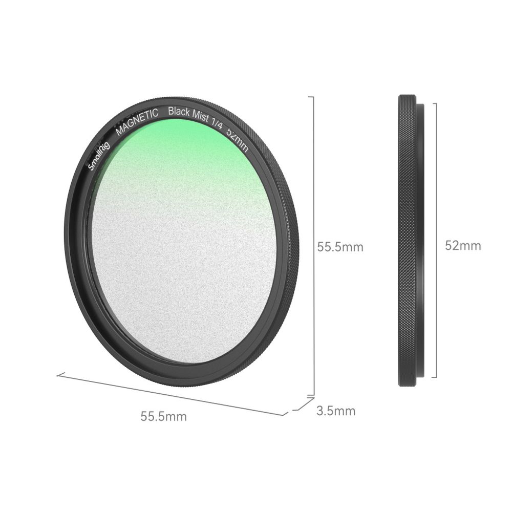 SmallRig Kit de filtro de neblina negra de efecto 1/4 magnético MagEase (52mm) 4217