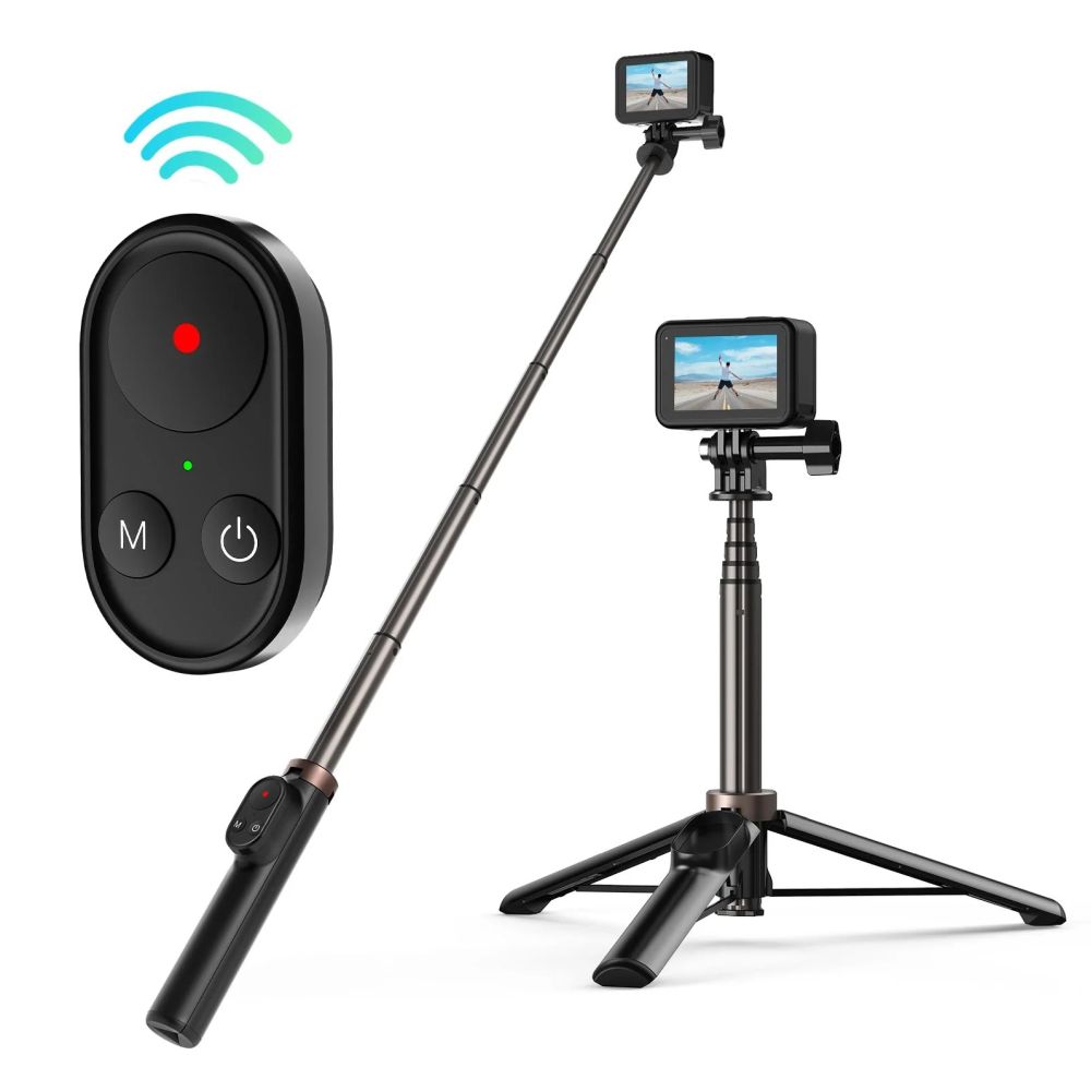 Telesin Vlog-selfie stick voor GoPro met Bluetooth remote en telefoonhouder