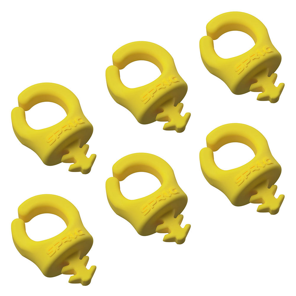 SPRIG Cable Opening 9mm 1/4”-20, Giallo, 6-Pack