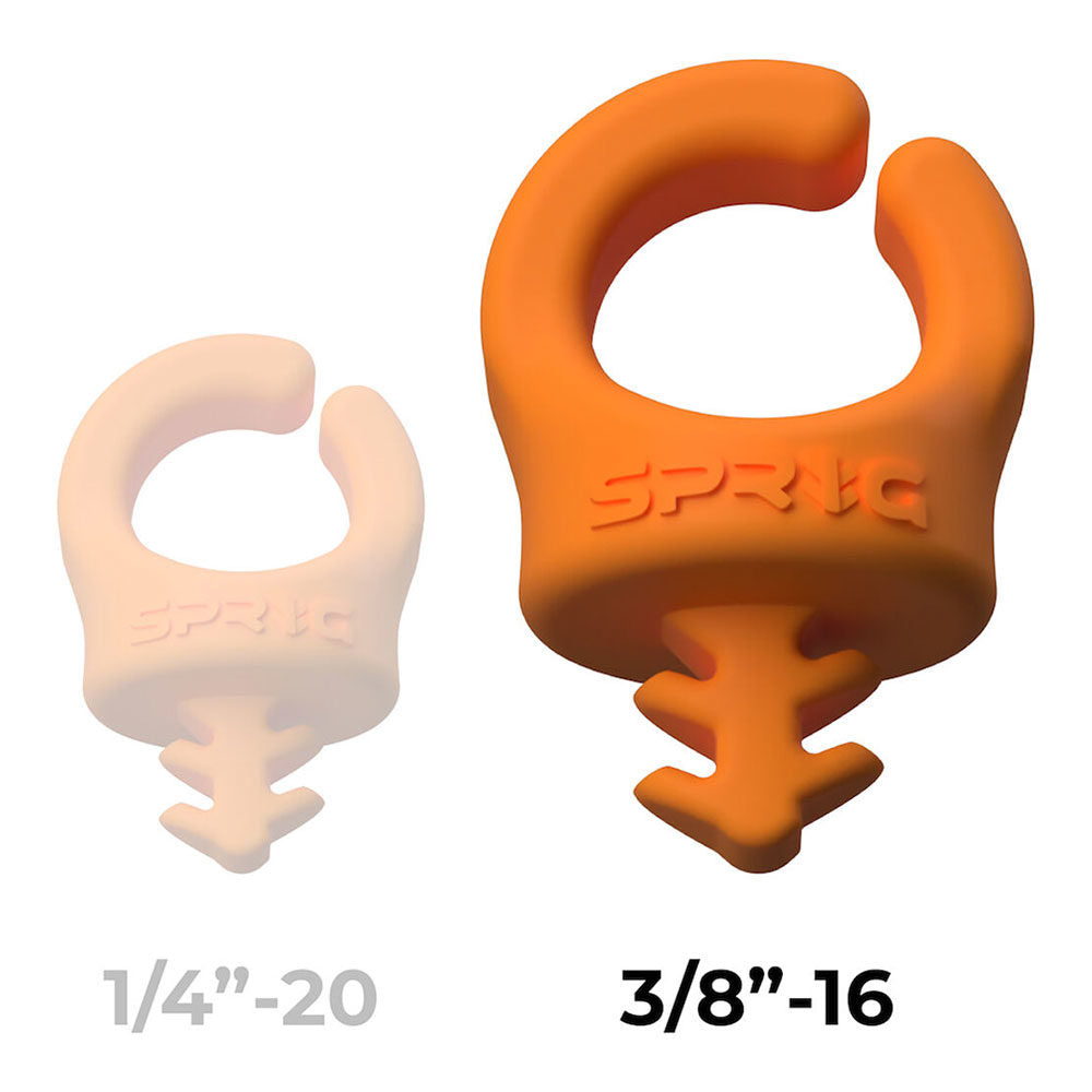 SPRIG Cable Opening 13,5mm 3/8”-16, Orange, 3-Pack