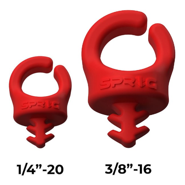 SPRIG Rojo Value Pack; 10x 1/4”-20 Sprigs + 5x 3/8”-16 Big Sprigs