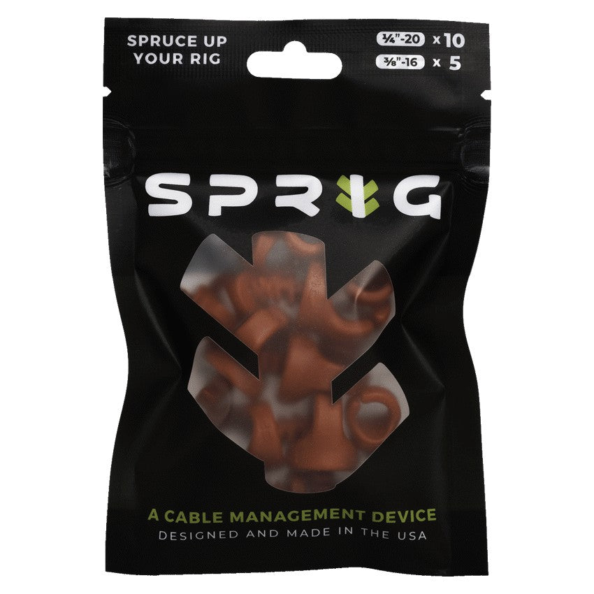 SPRIG Rojo Value Pack; 10x 1/4”-20 Sprigs + 5x 3/8”-16 Big Sprigs