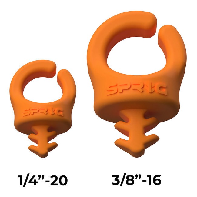 SPRIG Naranja Value Pack; 10x 1/4”-20 Sprigs + 5x 3/8”-16 Big Sprigs