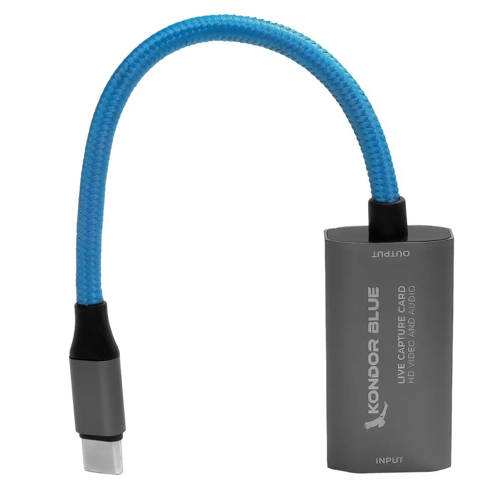 Kondor Blue HDMI Carte de Capture vers USB-C pour la Diffusion en Direct de Vidéos et d'audio