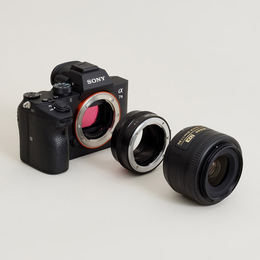 Urth Objetivo Adaptador de montura: Compatible con Nikon F (G Type) Objetivo to Sony E Cámara Cuerpo