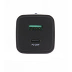 Celly Negro Label Cargador de pared USB-C + puerto USB, 20W