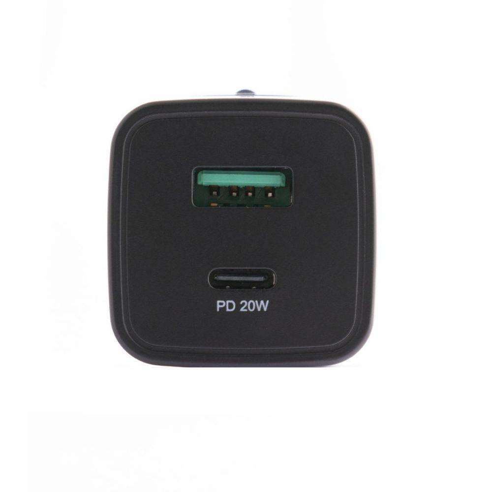 Celly Negro Label Cargador de pared USB-C + puerto USB, 20W