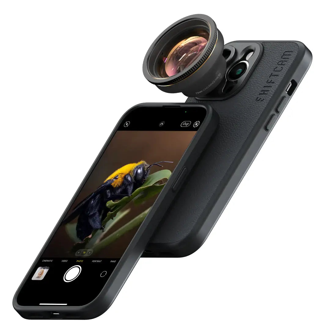 ShiftCam LensUltra 75mm Long Range Macro smartphone lens