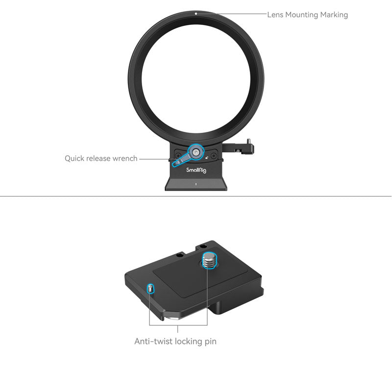 SmallRig 4300 Drehbare Horizontal-Vertikal-Montageplatte für die Canon EOS R Serie