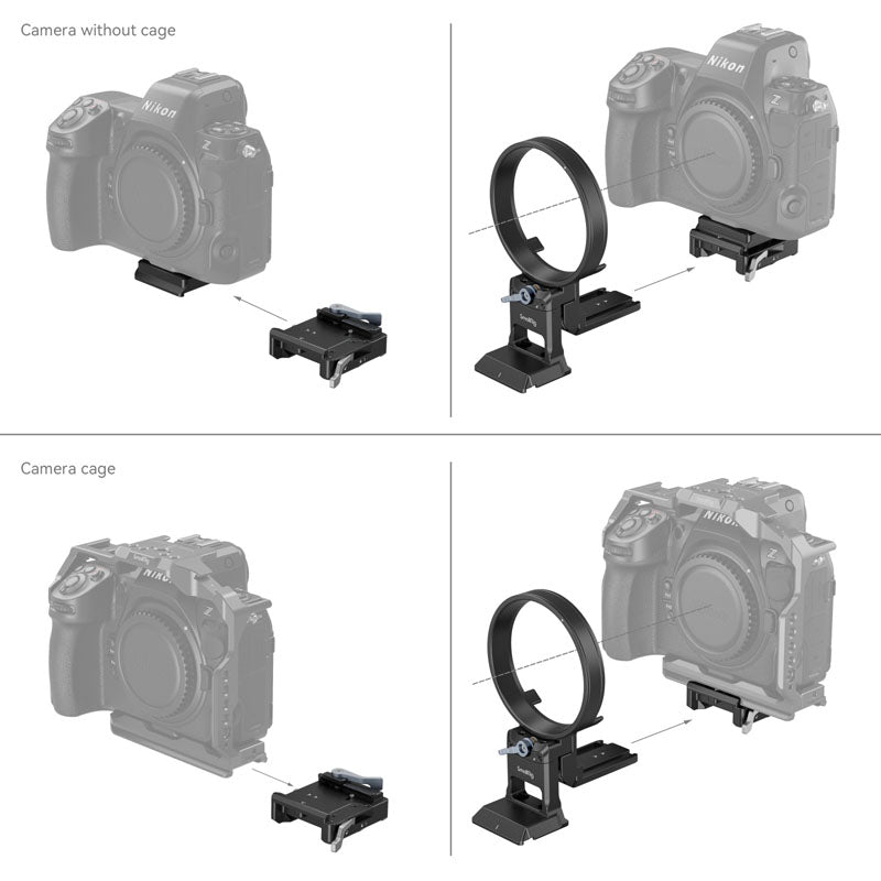 SmallRig 4306 Kit de Plaque de Montage Rotative de l'horizontale à la Verticale pour la Série Nikon Z
