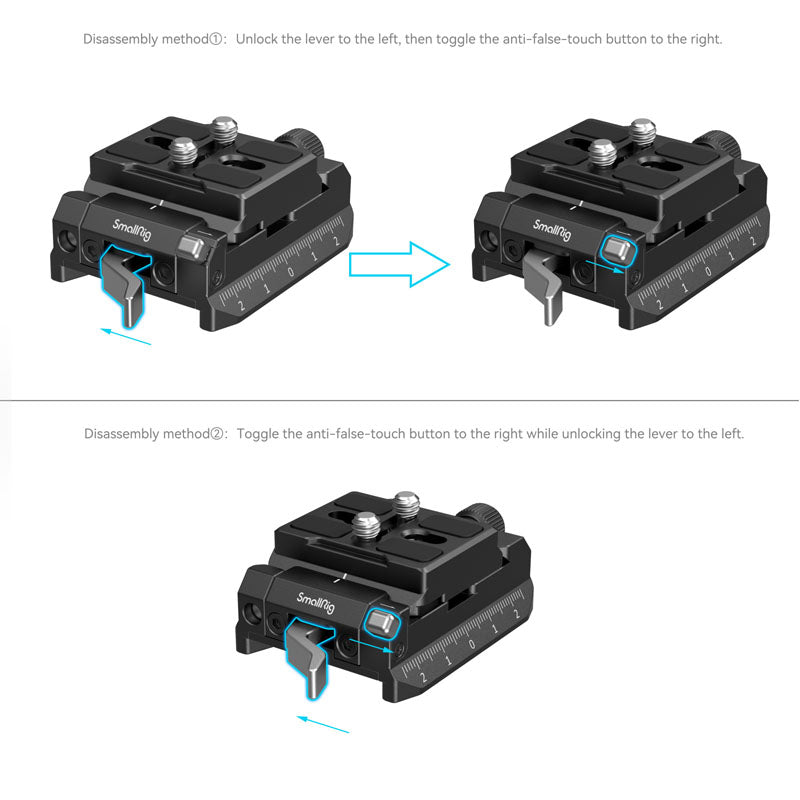 SmallRig 4234 Arca-Swiss / Manfrotto Compatible Attacco Piastra Kit