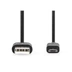 Nedis USB Micro-B Male cable 2.0 1.00m black