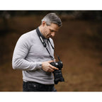The Hantler Courroie de cou pour appareil photo Classic noir / Laiton