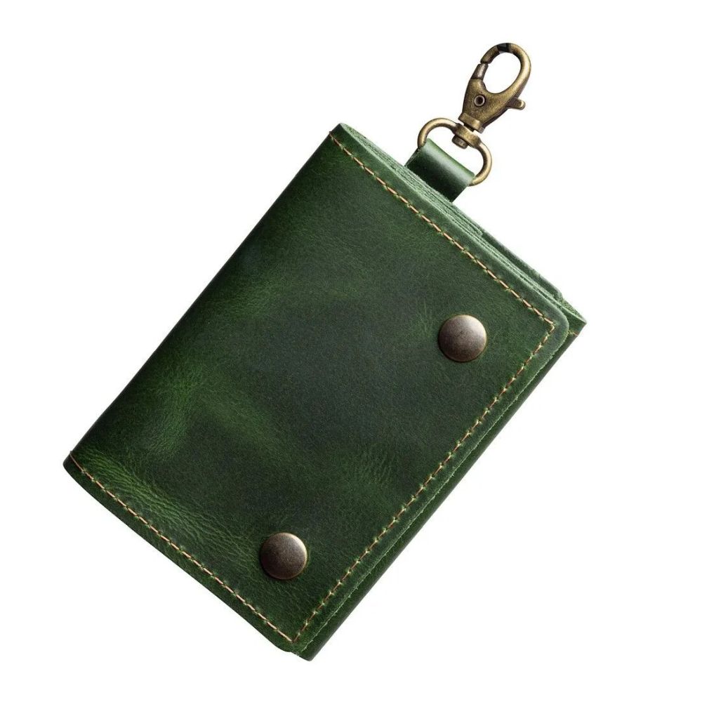 The Hantler Memory card holder Premium green / Brass, 3x SD + 2x CF