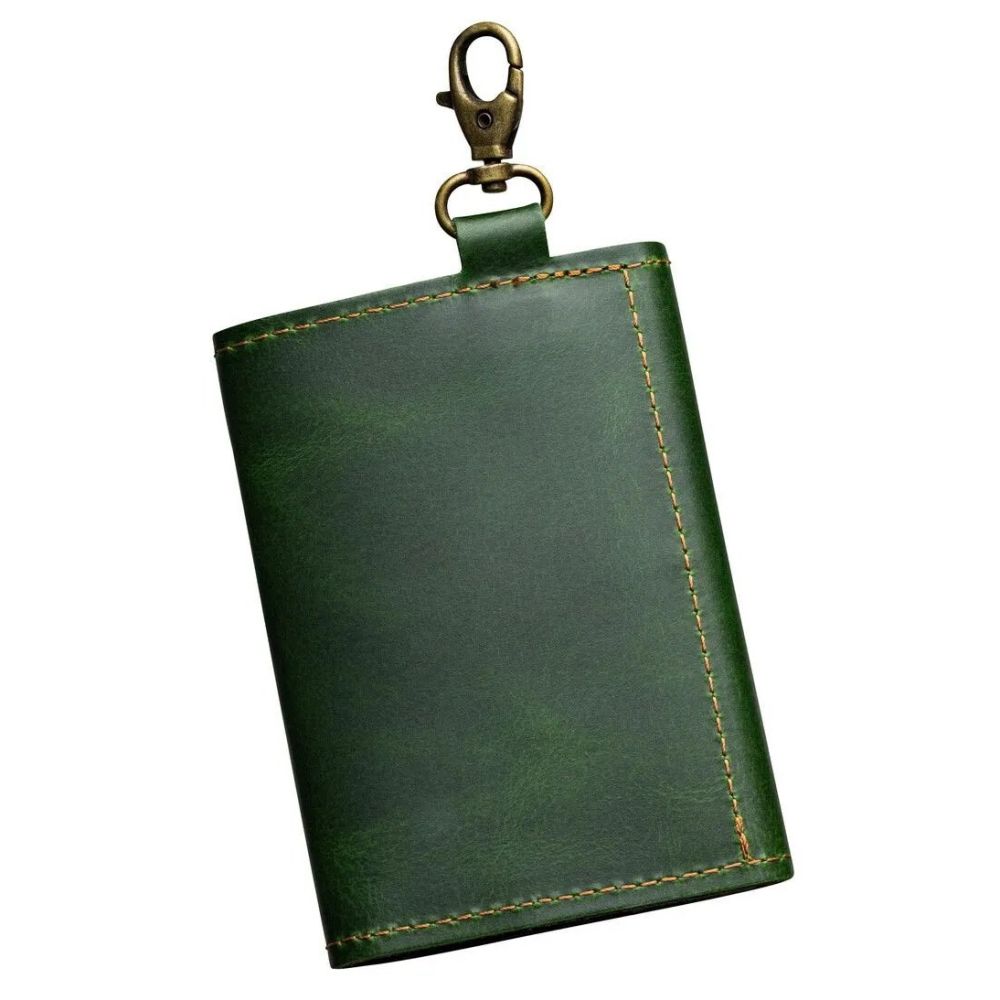 The Hantler Memory card holder Premium green / Brass, 3x SD + 2x CF