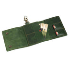 The Hantler Memory card holder Premium green / Brass, 3x SD + 2x CF