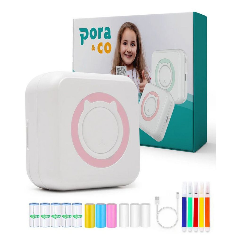 Pora&co Mini impresora para móvil, rosa