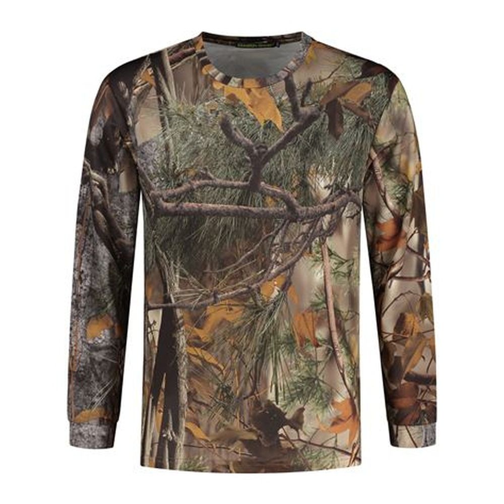 Stealth Gear T-Shirt Long Funda Camo Forest Print, Size M