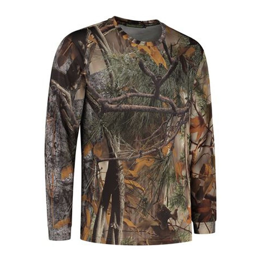 Stealth Gear T-Shirt Long Funda Camo Forest Print, Size M