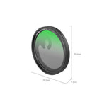 SmallRig 4388B MagEase Magnetic CPL Filter Kit mit M-Mount Filter Adapter (52mm)