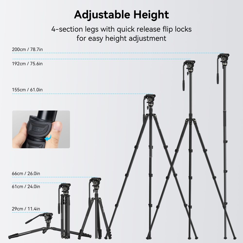 SmallRig 4475 Videostativ-Kit CT210