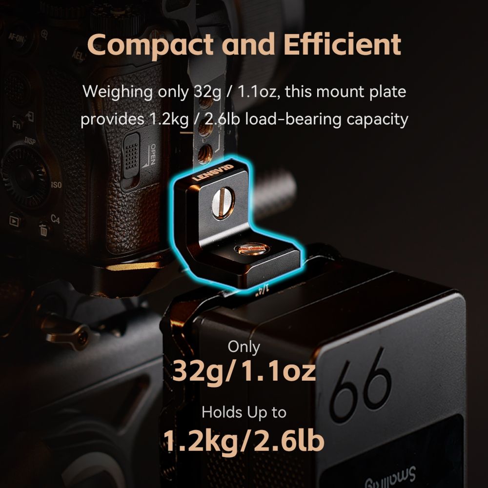 SmallRig X LensVid MD4360 Mini Kit de Plaque de Montage en Forme de L