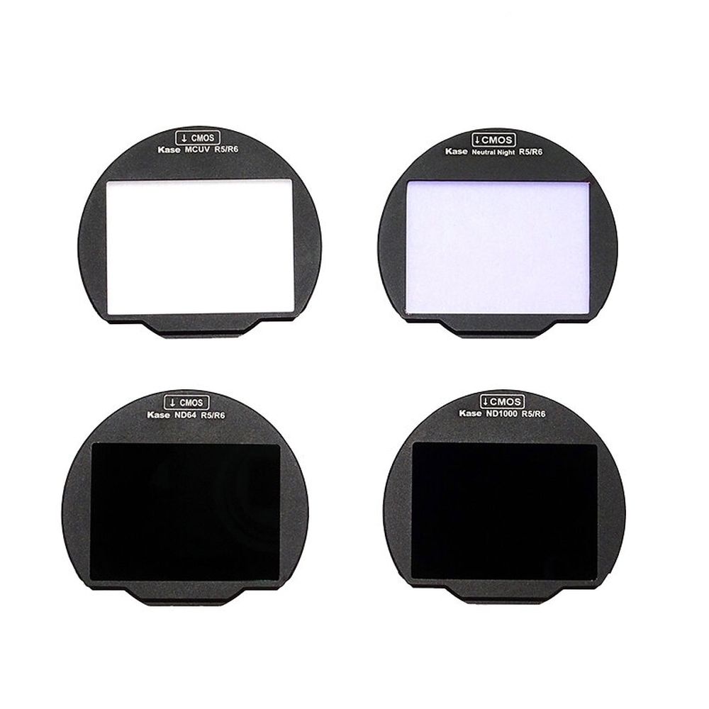 Kase Filtro Clip-in Canon R5 R6 Juego 4 en 1 (MCUV, Neutro Noche, ND64, ND1000)