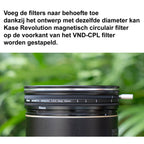 Kase VND-CPL Kit vidéo avec brume noire 77mm