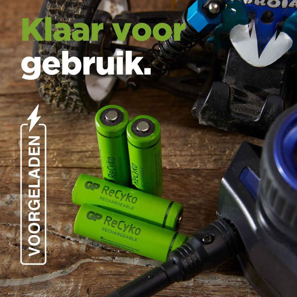 GP NiMH ReCyko AAA 950mAh 1.2V ricaricabile, 4 pezzi