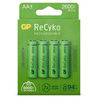GP NiMH ReCyko AA 2600mAh 1,2V oplaadbaar, 4 stuks