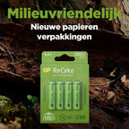 GP NiMH ReCyko AA 2600mAh 1,2V oplaadbaar, 4 stuks