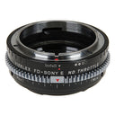 Vizelex Cine ND Throttle Objectif Adaptateur de monture - Canon FD & FL 35mm SLR to Sony Alpha E-Mount
