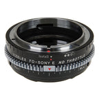 Vizelex Cine ND Throttle Objectif Adaptateur de monture - Canon FD & FL 35mm SLR to Sony Alpha E-Mount