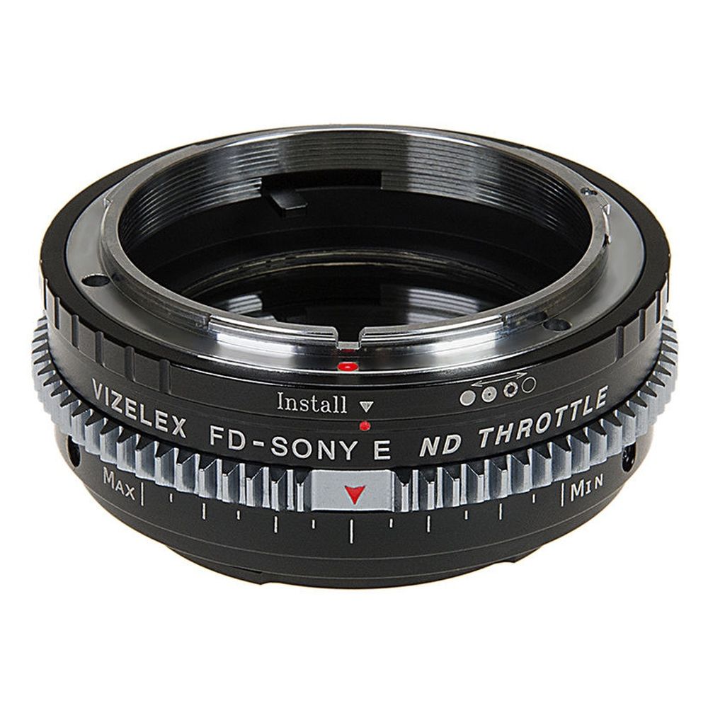 Vizelex Cine ND Throttle Objectif Adaptateur de monture - Canon FD & FL 35mm SLR to Sony Alpha E-Mount