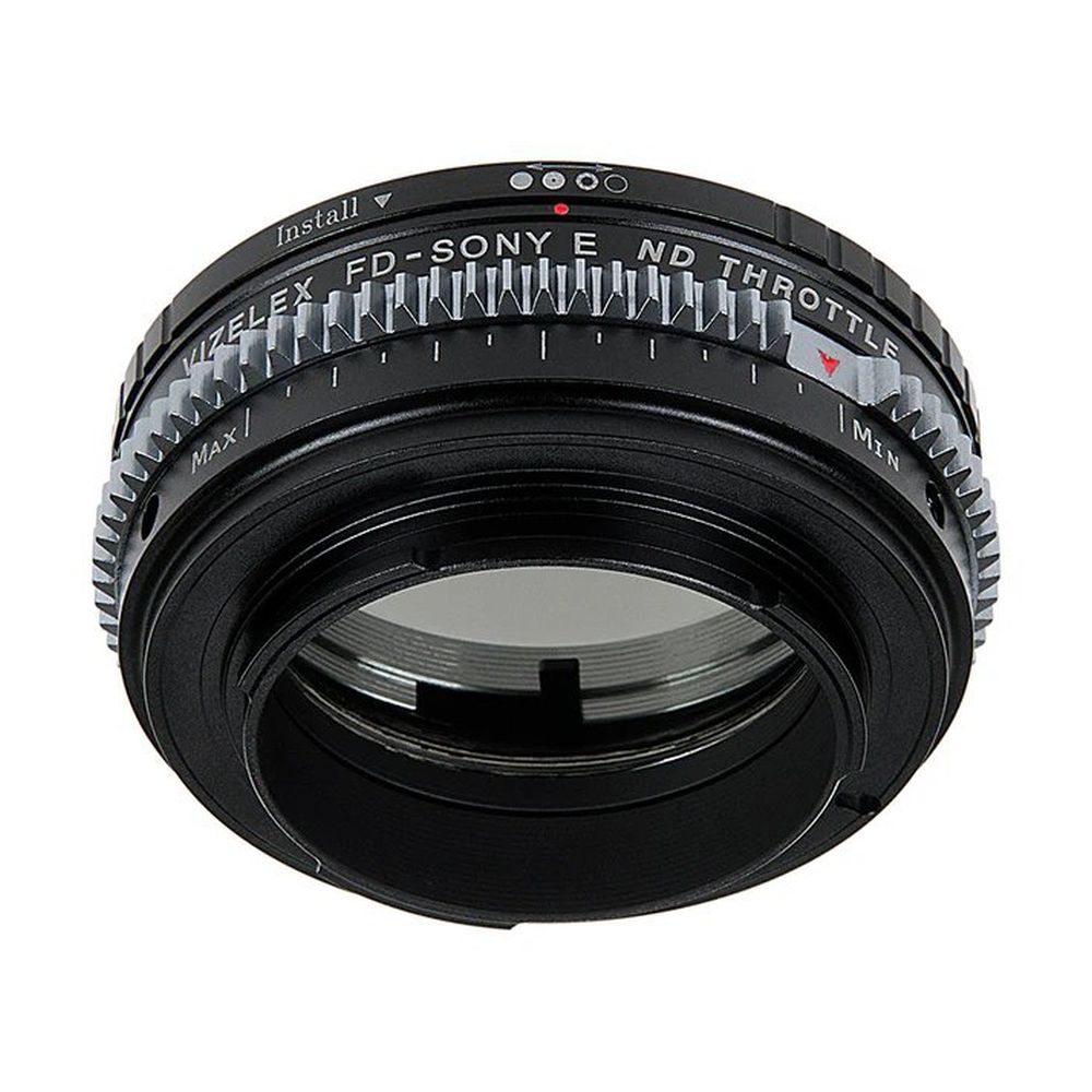 Vizelex Cine ND Throttle Objectif Adaptateur de monture - Canon FD & FL 35mm SLR to Sony Alpha E-Mount